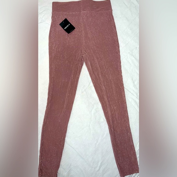 Forever 21 metallic pants - mauve pink - Picture 2 of 3